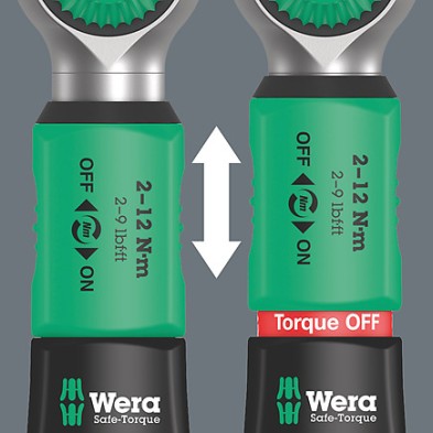 Llave dinamométrica Safe-Torque A 2 con arrastre hexagonal de 1/4", 2-12 Nm
