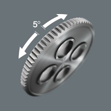 Llave dinamométrica Safe-Torque A 2 con arrastre hexagonal de 1/4", 2-12 Nm